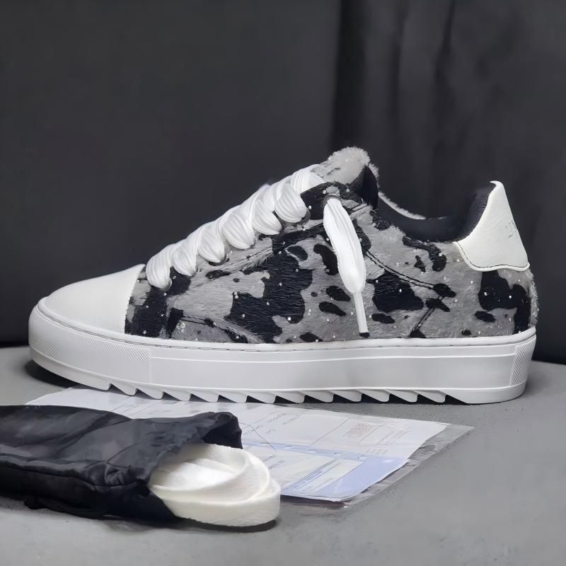 Designer unisexe Camo Tie Dye Print Baskets basses épaisses à plateforme dentelée Semelle à lacets Chaussures de planche décontractées Couple Str