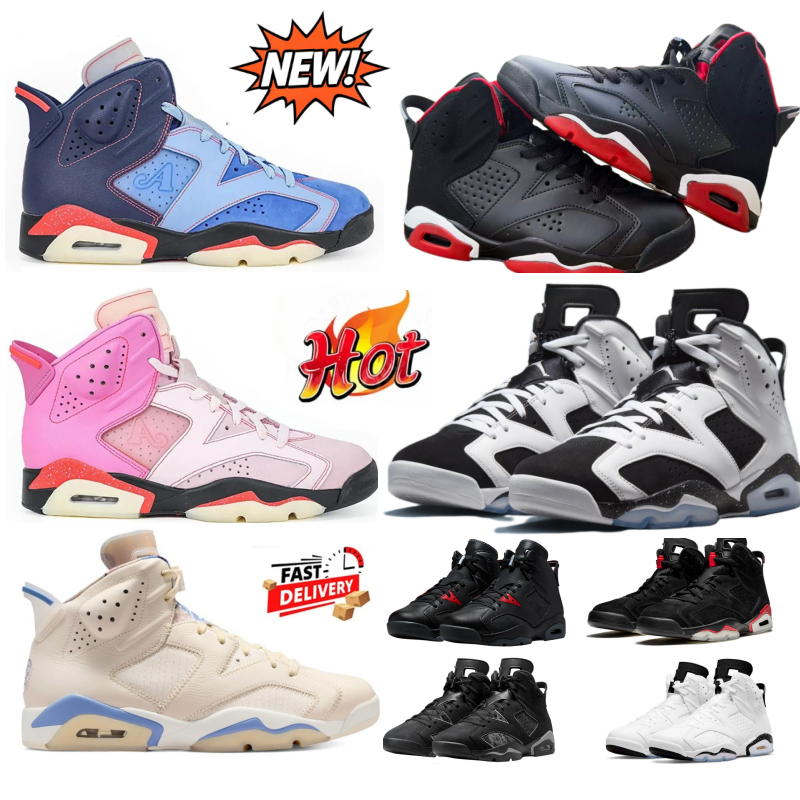White Infrared 6s Oreo rings Basketball Shoes 6 Sashiko Awake NY Men Playful Pink Midnight Navy Metallic Silver Olive Grape Neutral UNC Reverse Mens