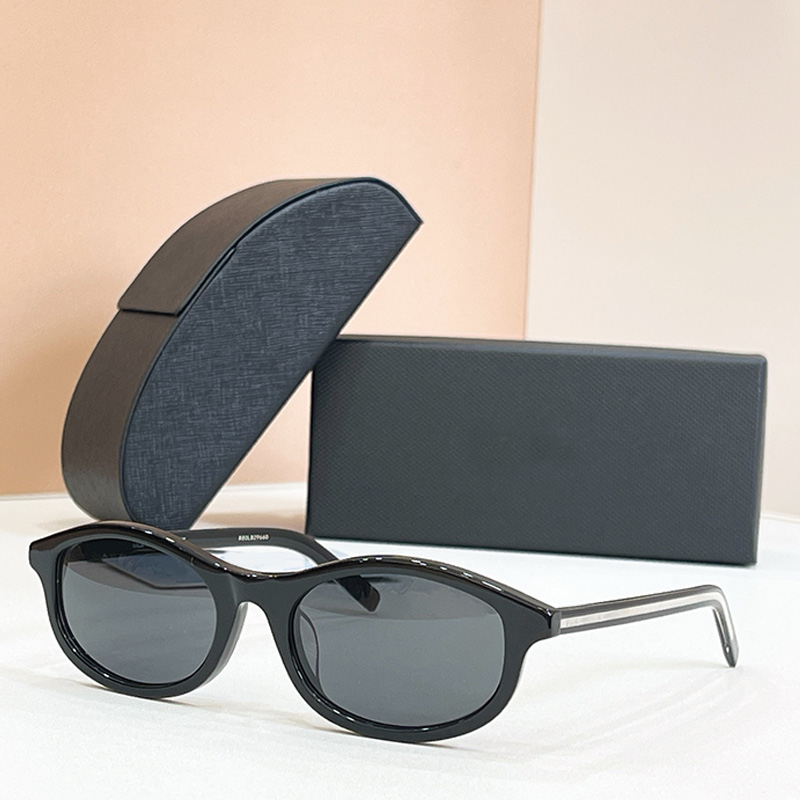 Top luxury designer oval sunglasses womens trendy lightweight acetate frame oval glasses mens womans daily wear sunglasses PRD20SU