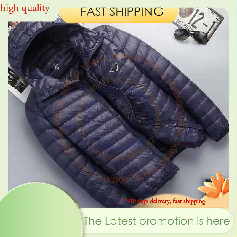 NEW PR Designer Jacket High Quality Inverted Triangle PR Down Jacket Men's And Women's High-Quality Windproof Jackets Cotton-Padded Jacket