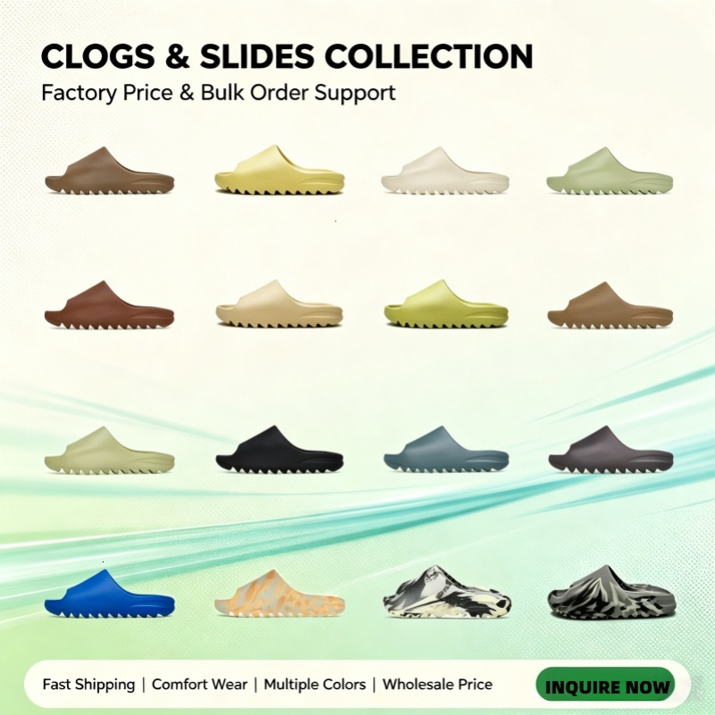 Adidas Yeezy Slide Designer Running Shoes Sneakers Men Women EVA Slides Sandals Non Slip Casual Beach Slippers Multi color Size 36 47