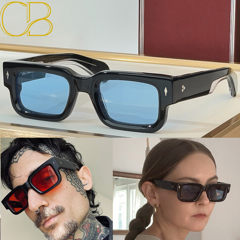Lunettes de soleil rétro classiques carrées ASCARI CBJJMM de haute qualité pour hommes et femmes, une marque de créateurs japonaise faite à la ma