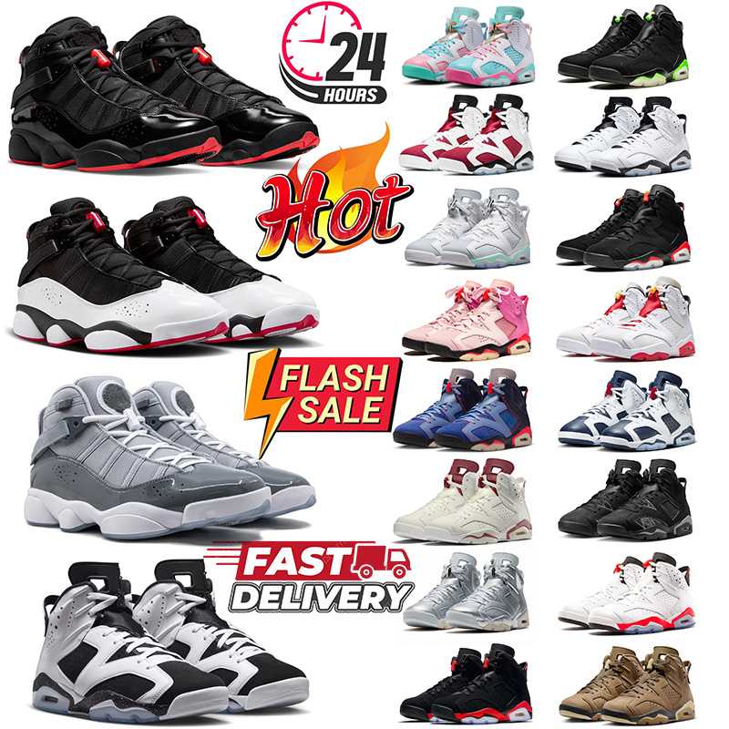 Oreo 6s 6 rings basketball shoes women men Awake NY Reverse Infrared Iridescent Bred Carmine Black Chrome mens trainers outdoor sports sneakers