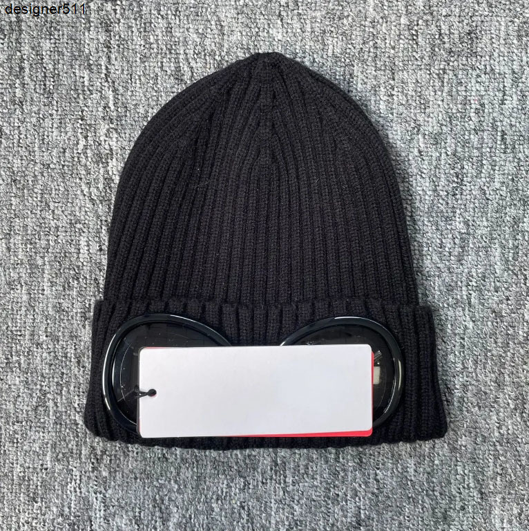 Beanie/Skull Caps Designer cp Beanie Women's High stretch floppy hat casquette Luxury Winter Men's skull knit hat Twin-lens glasses goggle