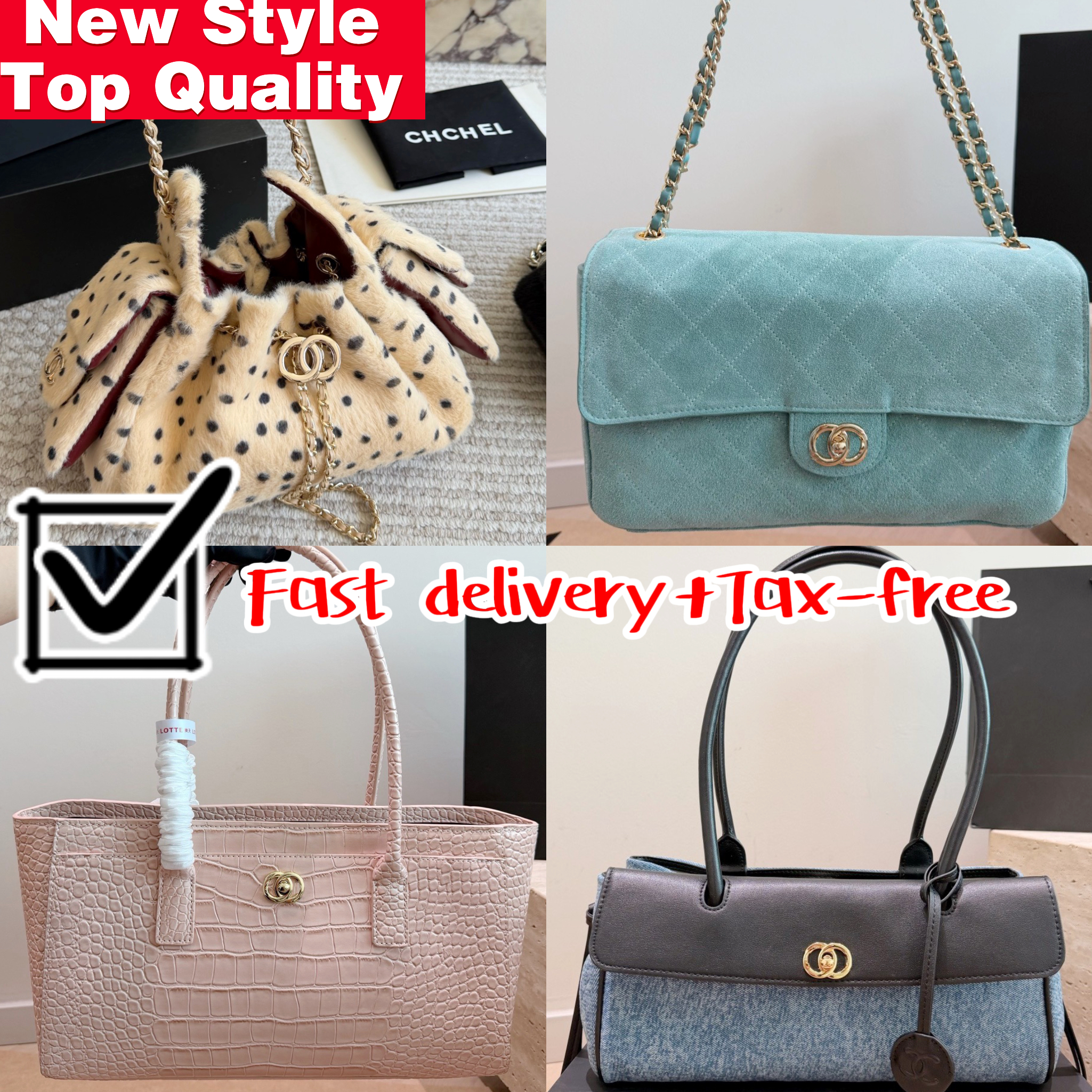 New&Hot Designer Bags 2026 Trends 100%26S 25Bag 26A Genuine Leather Women's Shoulder Bag luxury purse Classic Flap CF Bag Caviar hangbag crossb
