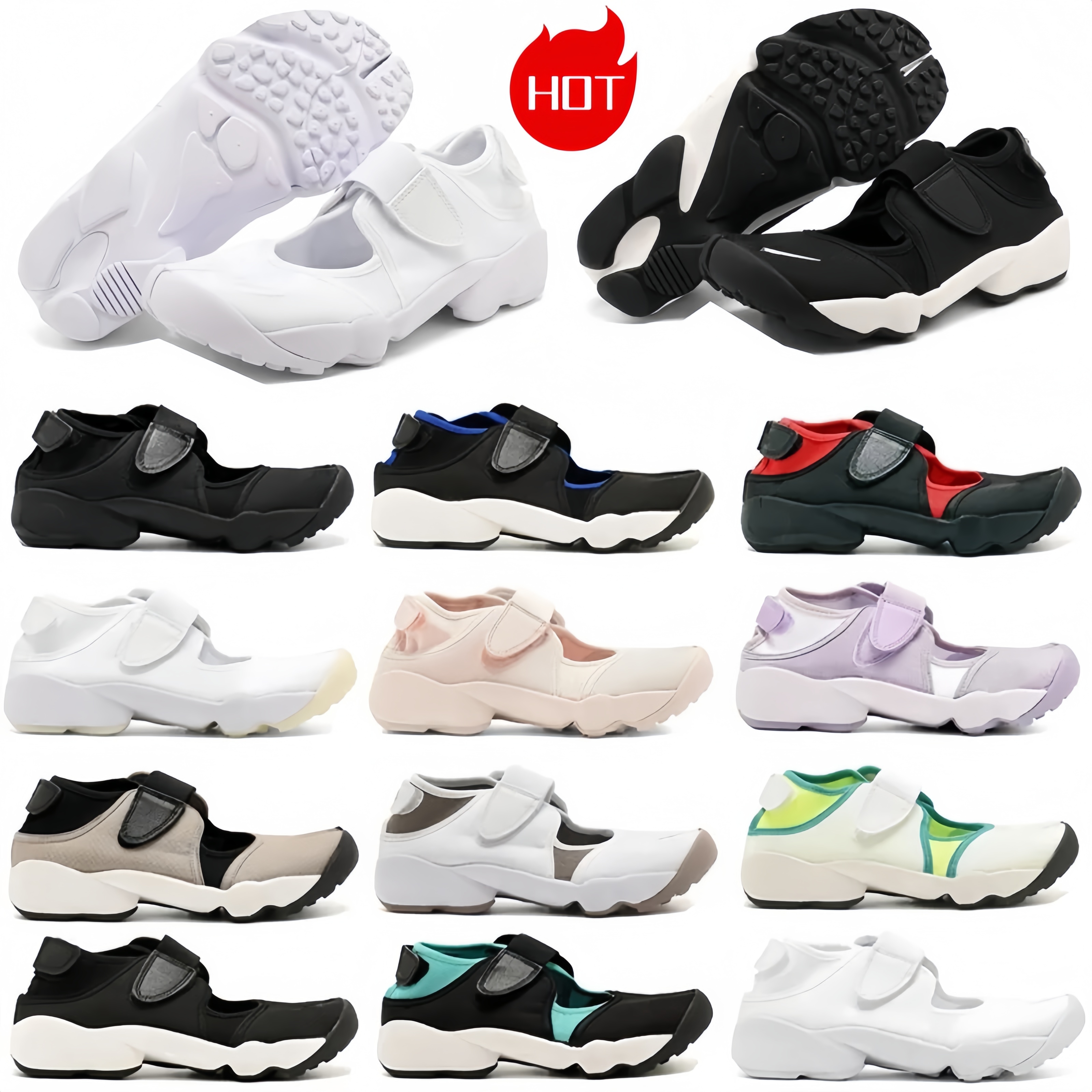 Designer Rift Sandals Mountaineering Sandals Women Mens Casual Ninja Breathe Lightweight Breathable Mesh Sandals Climbing Sneakers Split Toe Trainer