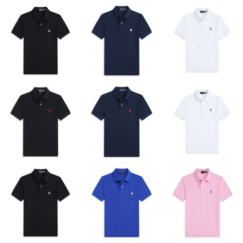 Polo Shirt Designer T Shirts Classic Embroidery Casual Women Mens Horse Polo Shirt Collar Tops Fashion Wear Tees High Quality Cottons Shorts Sleeve