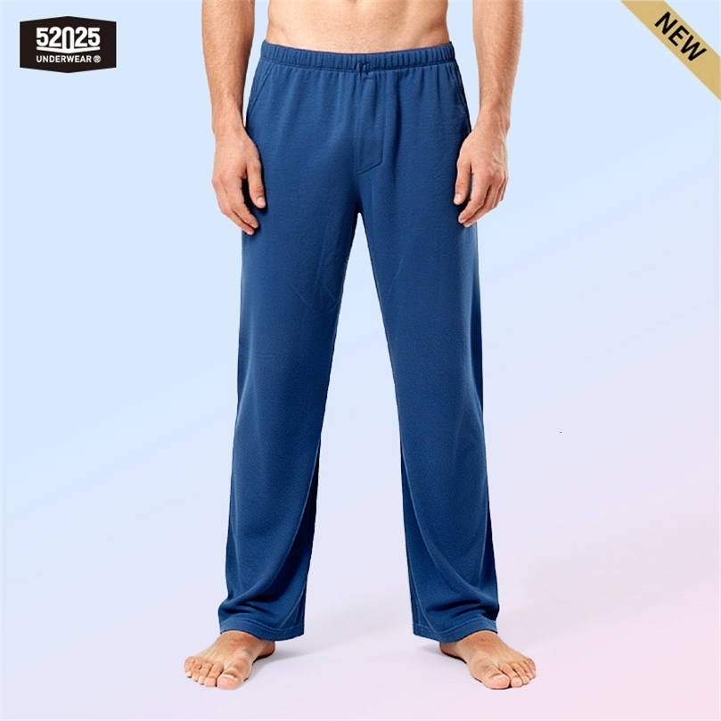 5 Mens 100% Cotton Pajama Lounge Pants Relaxed Fit Side Pockets and Breathable Everyday Comfort 260827
