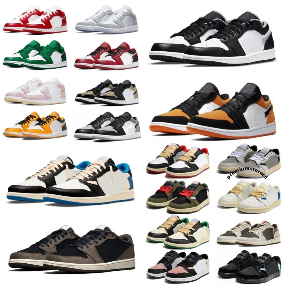 2026 Designer shoes 1s Low Basketball Shoes 1 Sneakers Black White Shadow 2.0 University Blue UNC Bred Toe Light Smoky Grey Mens Women Outdoor train