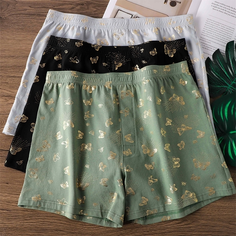13PCS 95% Cotton Gold Shorts Soft Loose Casual Thin Mens Panties Knit Antibacterial Breathable Men Underwear 260828