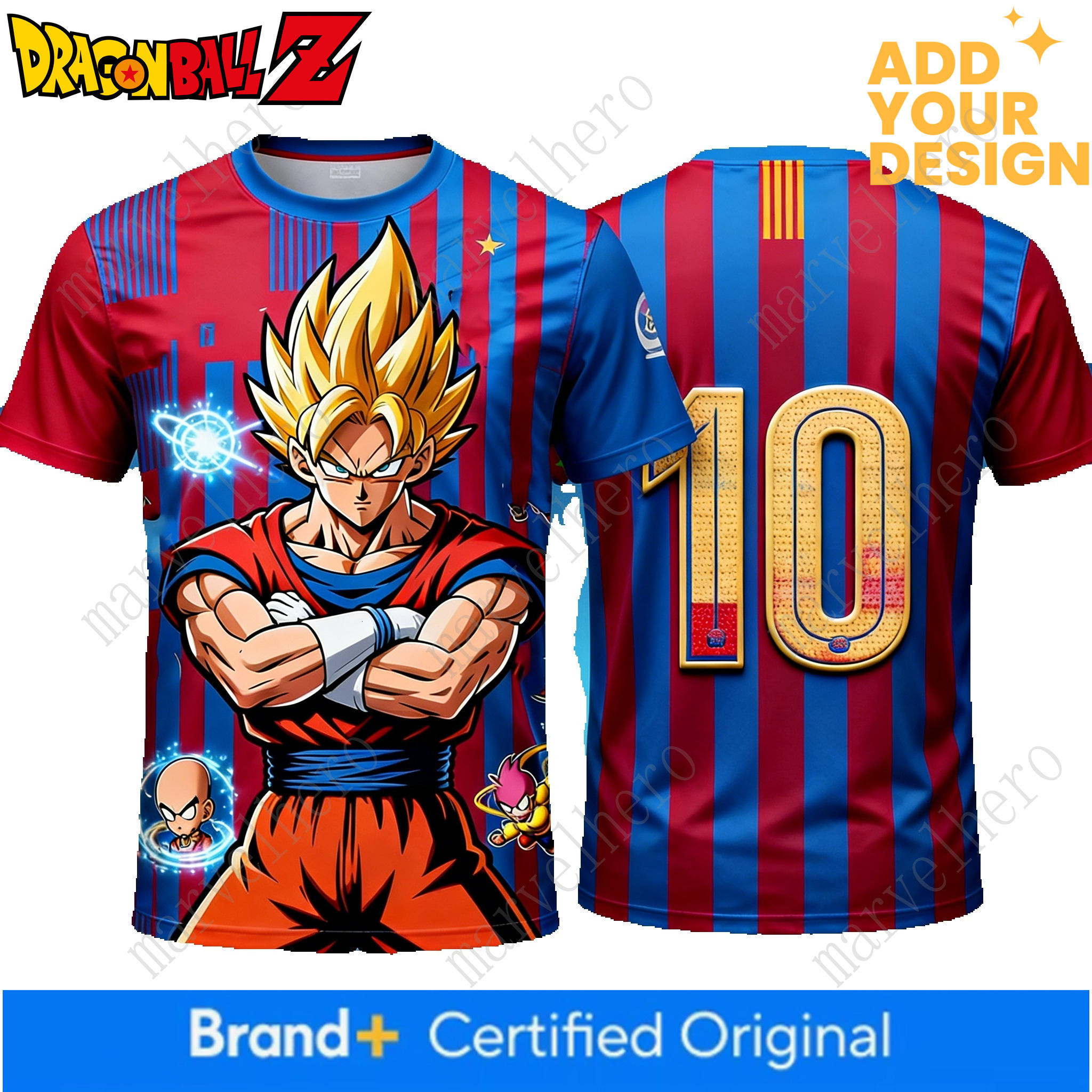 Dragon Ball Tshirt Summer Dragon Ball Super Soccer Jersey Style Oversized T Shirt D Print Breathable Sweat Wicking Retro Unisex Fitness Tee