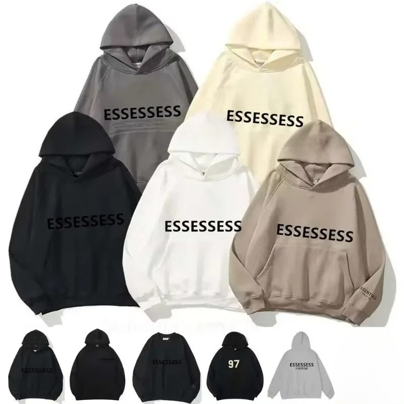 Designer ES hoodie Men Women Unisex Hoodie Oversized Loose Pullover Sweatshirt Long Sleeve Drop Shoulder Streetwear Hooded Top For Spring Autumn Dai