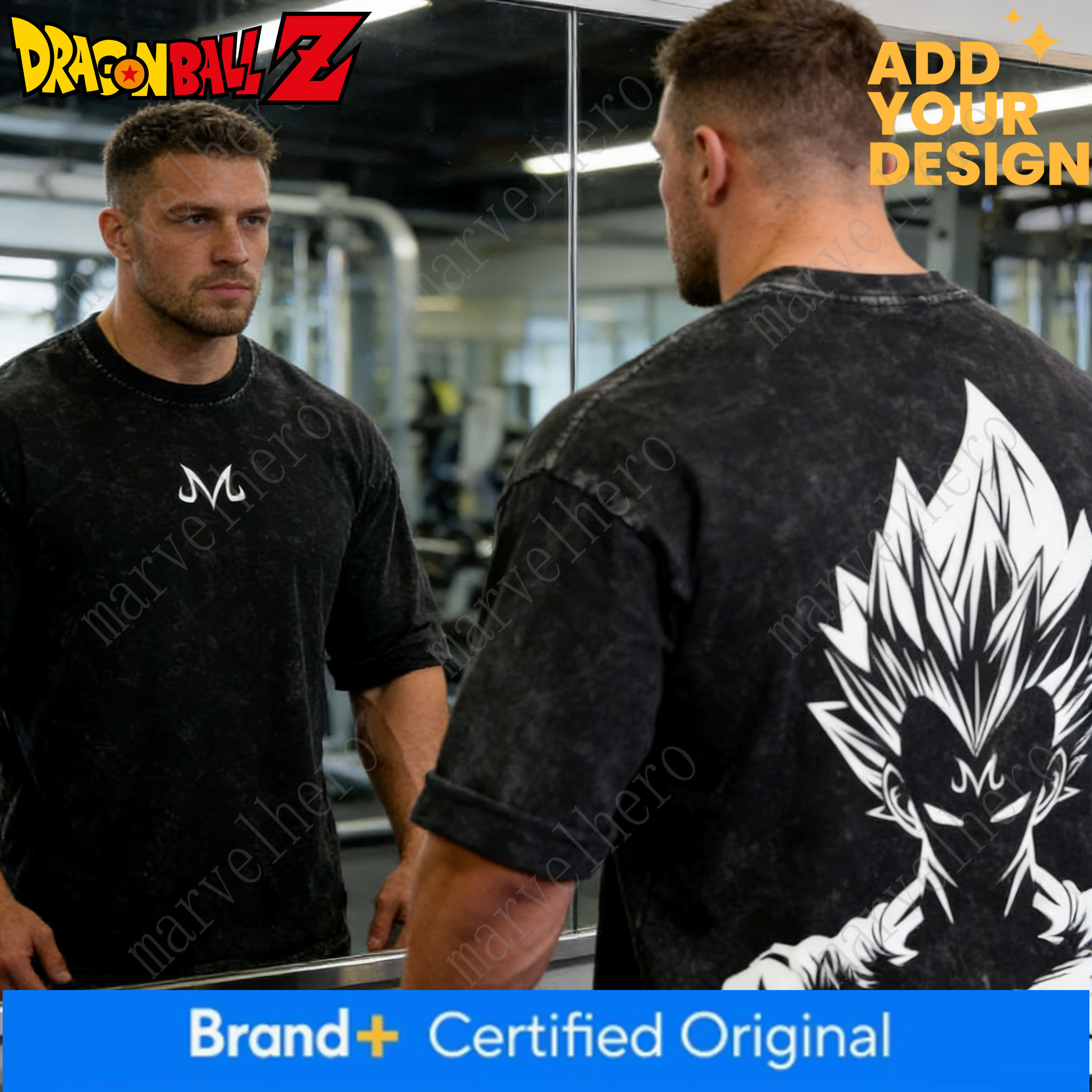 Dragon Ball Tshirt Summer Dragon Ball Retro Gym T Shirt Cotton Washed Oversized Majin Vegeta Print Fitness Workout Streetwear For Unisex