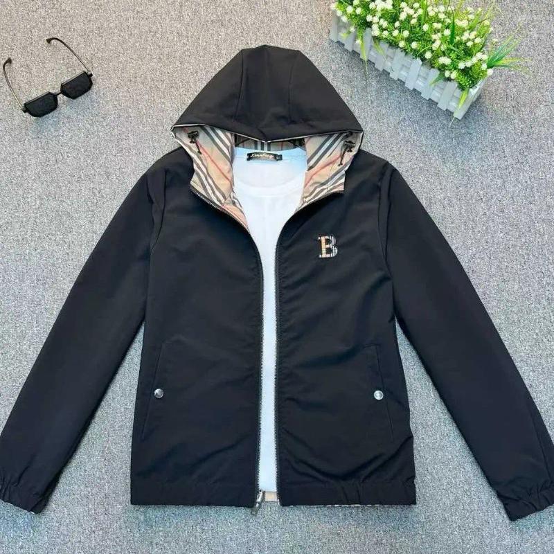 Men's Jackets Light Luxury European Trendy Brand Double-sided Jacket Fashion Trend Hooded Slim Casual