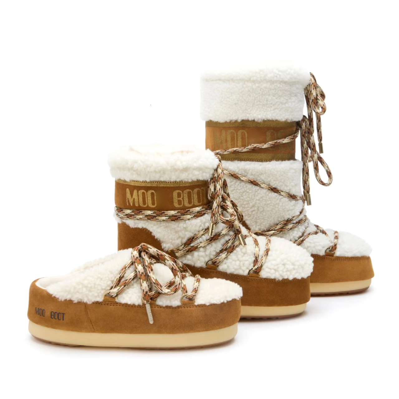 Fashion New Sheepskin Fur Boot Ankle Top quality LAB69 ICON CREAM Warm booties Winter Designer Outdoor travel Suede Boots Moons Snow High Teddy Furr