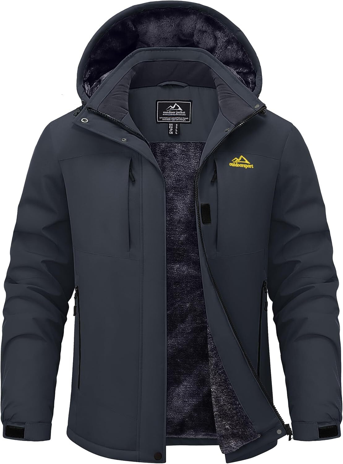 Women's Snow Ski Jacket Winter Warm Fleece Coat with Hood | Waterproof Raincoat Windproof Windbreaker Outerwear for Mountain Snowboard Hiking F