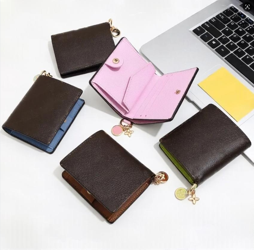 M29790 Ladies Fashion Casual Designer Luxury Charms Pocket Wallet Key Pouch Coin Purse Business Credit Card Holder TOP Quality M14718 M14613 M14628