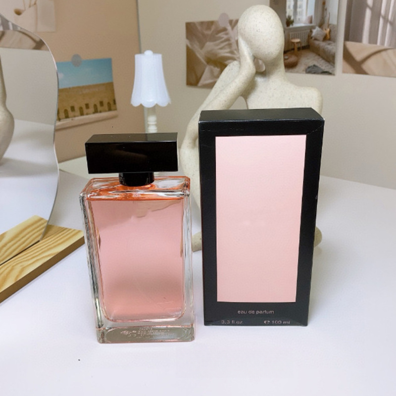 Narciso Rodriguez Perfume Designer Pink Rose Women EDP 100ml For Her Inspired Black Cap Floral Musk Soft Warm Feminine Long Lasting Fragrance