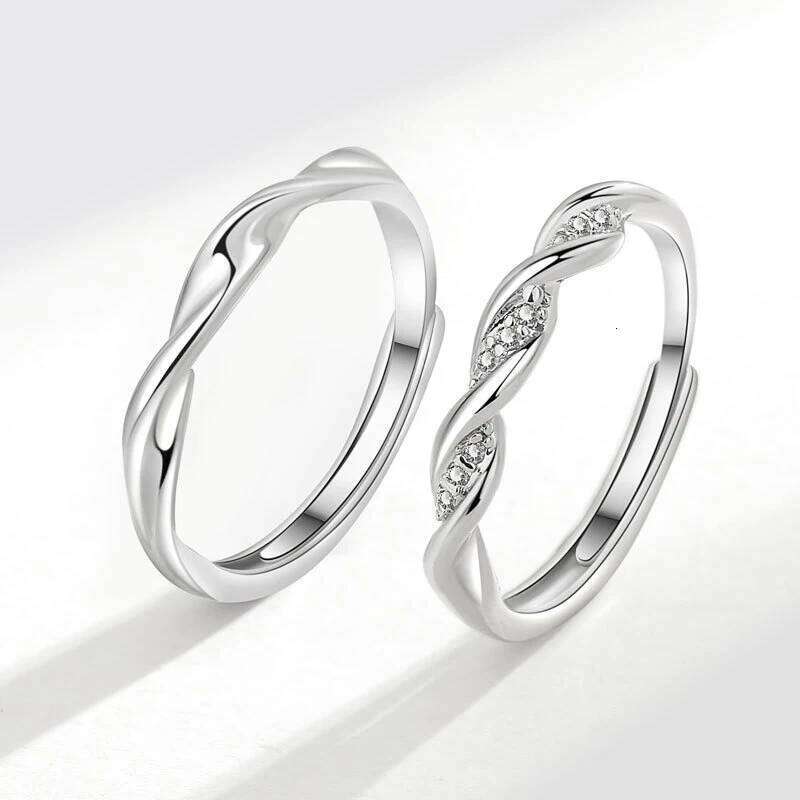 1PC OR 2PCS Couple Ring HipHop Boudoir Ins niche design For Women Men Birthday Jewelry Adjustable H2602228-image-1095883688
