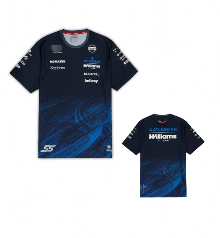 Wholesale customized racing new polo shirts Williams 2026 Carlos Sainz Driver T-Shirt F1 Racing Sports