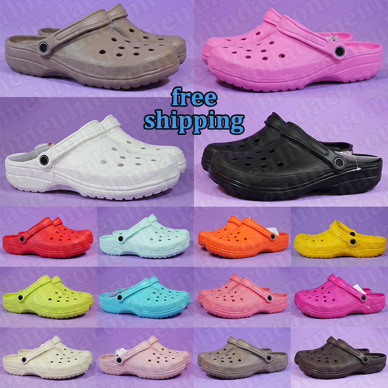 free shipping designer sandals men women famous slippers durable clogs summer outdoor beach sandal comfortable slides shoes black white bone-image-954275622