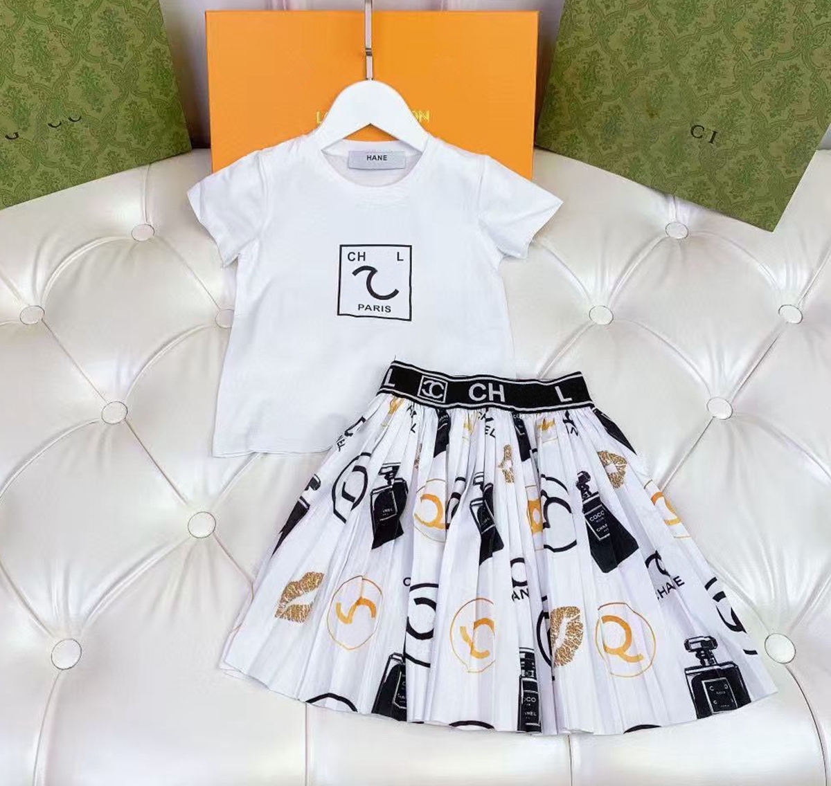 Designer Kids Clothes Luxury Girls Dress Classic Brand Baby Clothes High Quality Kids Dresses Fashion Skirt Little Girl Dress Childrens Clothes T-image-1095855878