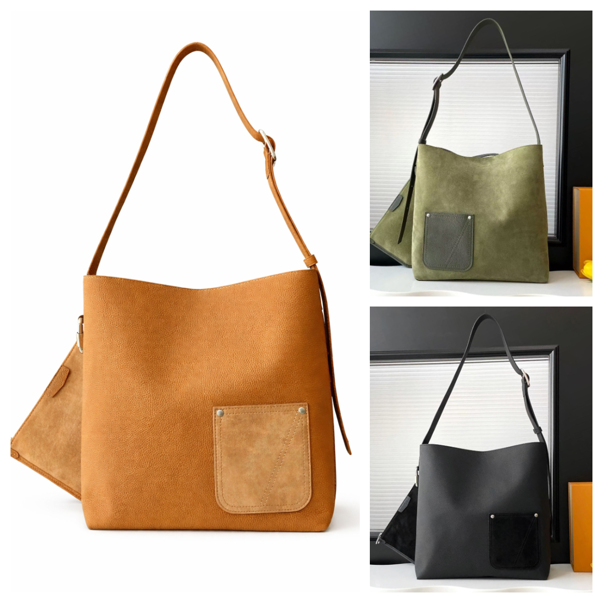 Top quality 10A Designer bag tote bag Suede hobo Reversible handbag Slouchy bag Womens Stylish simple hobo bag Shoulder bags Designer weekend bag Sh