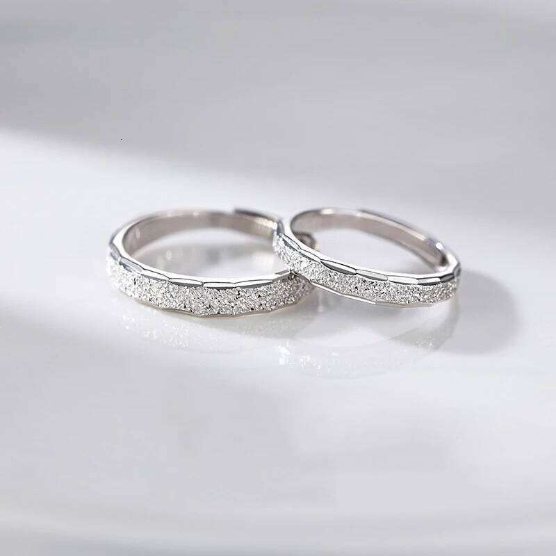 Minimalist Couple - Geometric Matching Rings for Women & Men, Trendy Adjustable rs Jewelry H2602228-image-1095884257