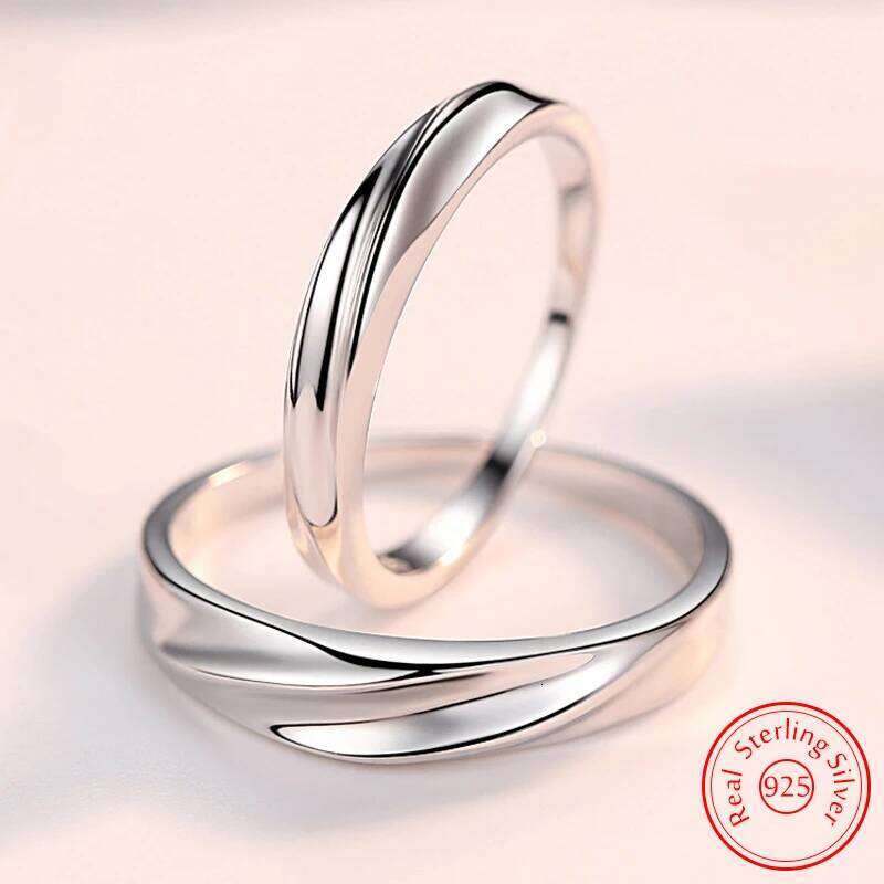 925 Sterling Silver New Man's High Quality Fashion Jewelry Couple Ring For Women XY0342 H2602228-image-1095883875