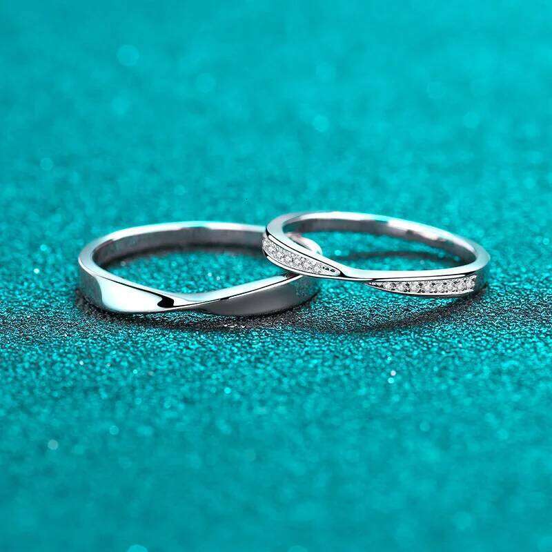 18k White Gold Gorgeous Platinum Pt950 Ring for Women & Men Set with Moissanite Cluster Design Fine Jewelry H2602228-image-1095883956