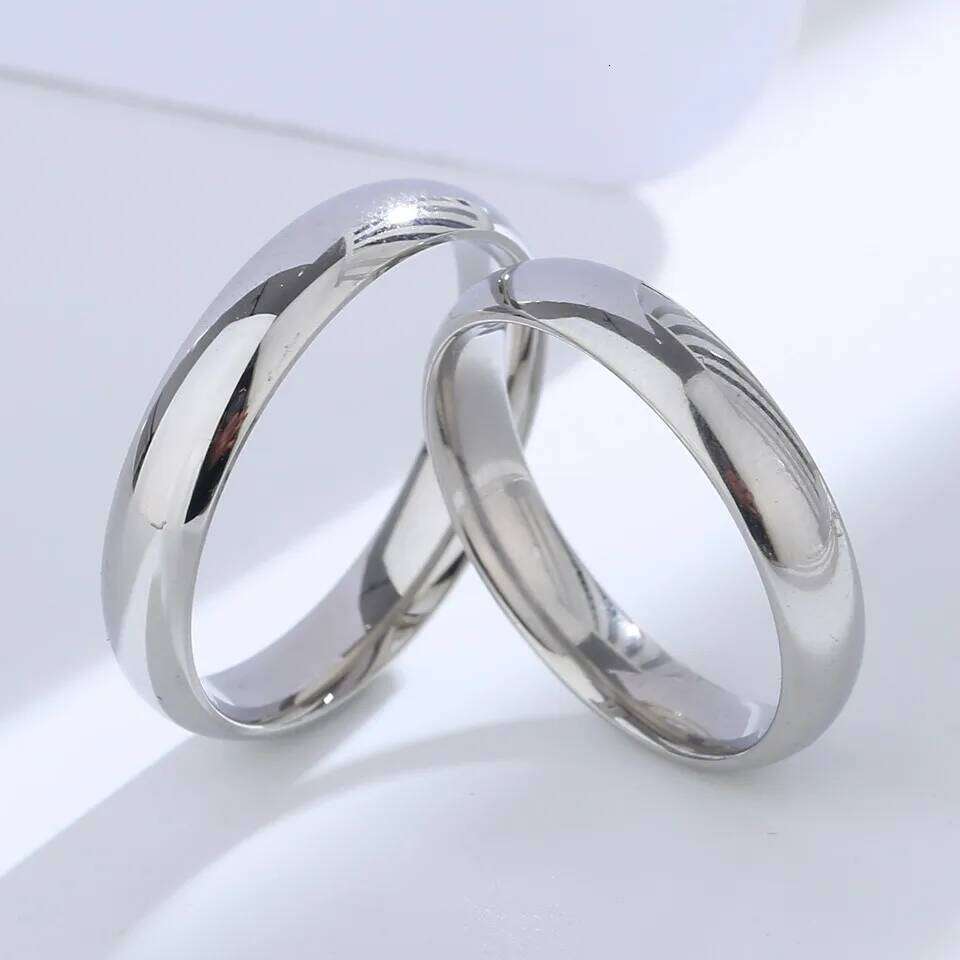 Buyee 925 Sterling Silver Couples Engraving Name & Date Simple Ring for Women Men Fashion Wedding Fine Jewelry Circle H2602228-image-1095884167