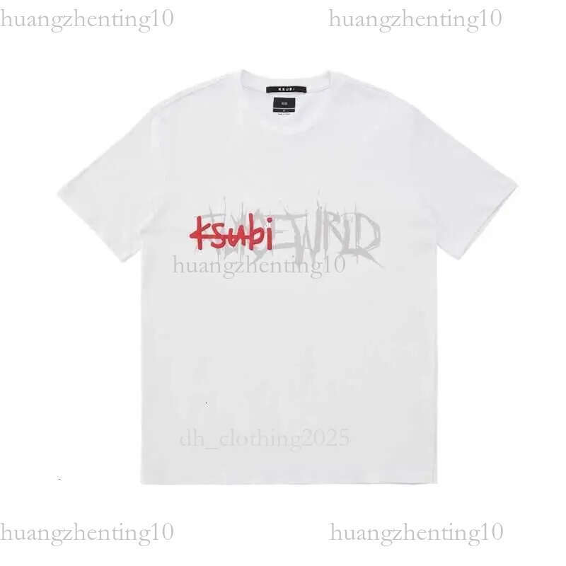 Shirt Rap Hip Hop Designer Male Singer American Retro Street Fashion Brand Short Sleeve T-Shirt Ksubi Jeans Breathable And Comfortable 42a