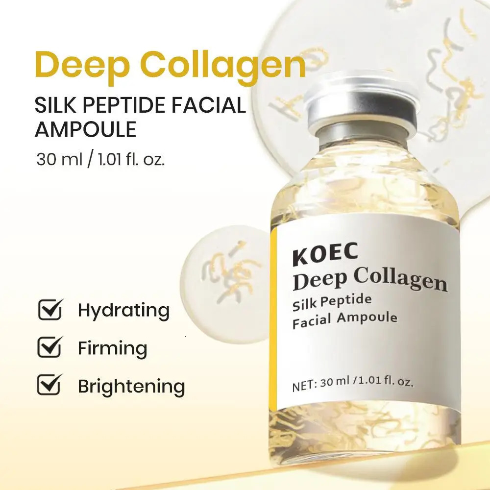 Luxury 2026 New KOEC Deep Collagen Silk Peptide Ampoule 30Ml Korean Aging Intensive Skin Serum Creams Lotion Face Care Fast Shipping X261018