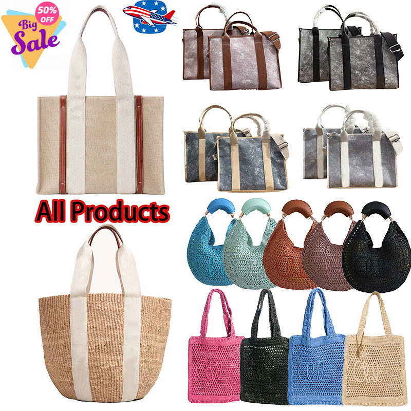 Designer Tote bags Beach bags Womens Fashion Handbags Linen Canvas bags High Quality Shoulder bags Large Capacity Shopping bags Straw bag Vacation C