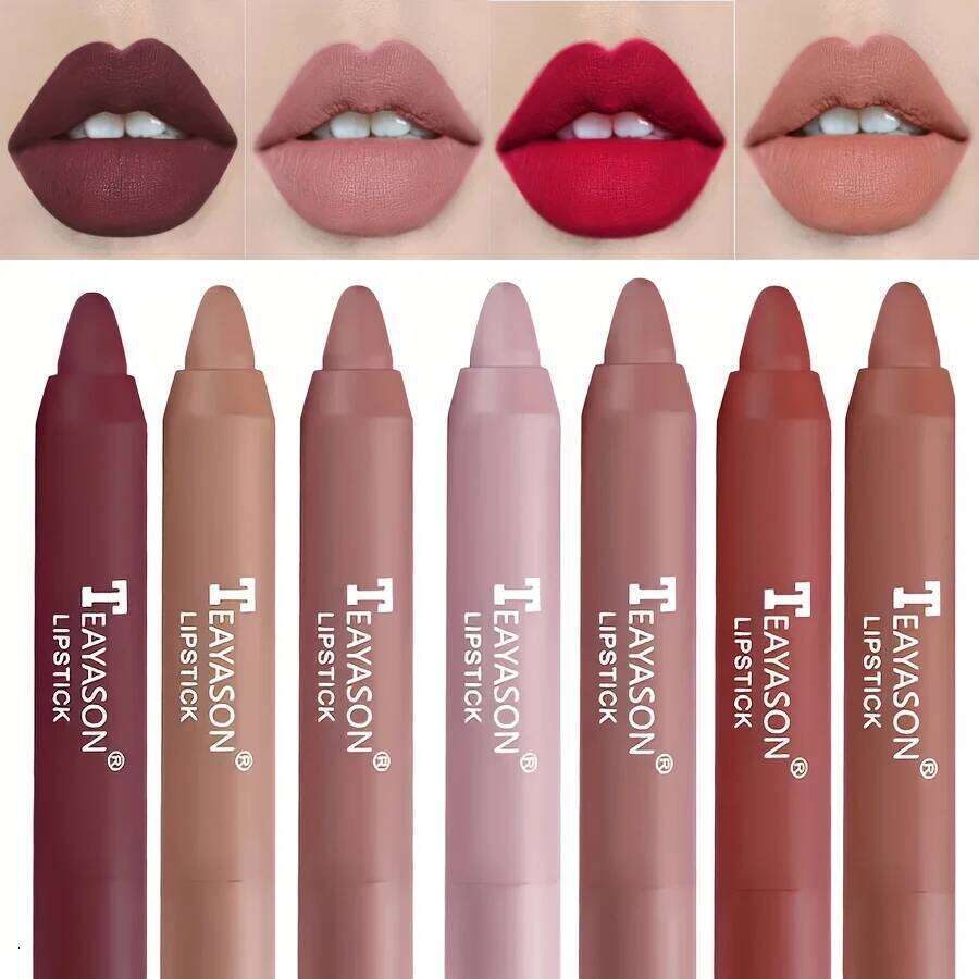 12 Colors Matte Misty Lipstick Set: Long-Lasting, Smudge-Proof, Sexy Velvet Lip Liners & Primer For Women's Makeup H260302-image-1096013873