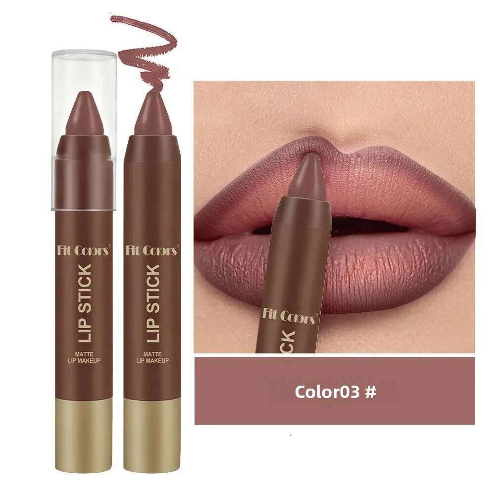 Velvet Matte Lipstick Waterproof Smudge Proof Liquid Lip Liner Pen Moisturizing Nourishing Chocolate Color 6 Shades Cosmetics H260302-image-1096011398