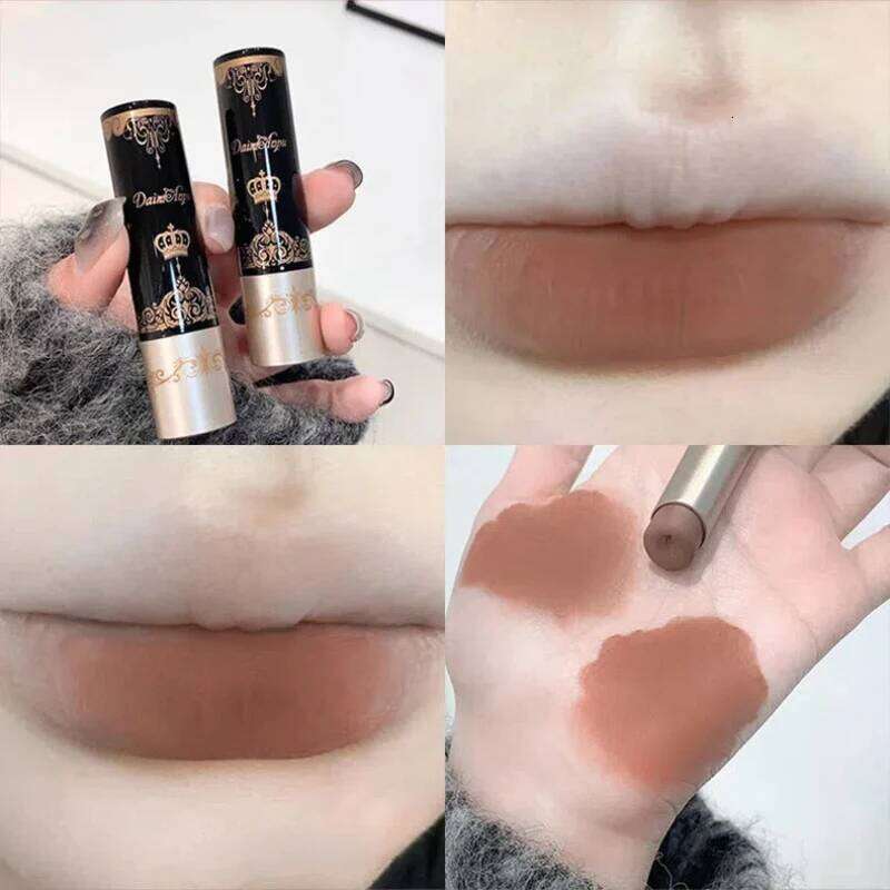 DAIMANPU Velvet Mud Stick Waterproof Lip Resistant Long Lasting Matte Lipstick Silky Smooth Smudge-Proof Lips Makeup H260302-image-1096015338