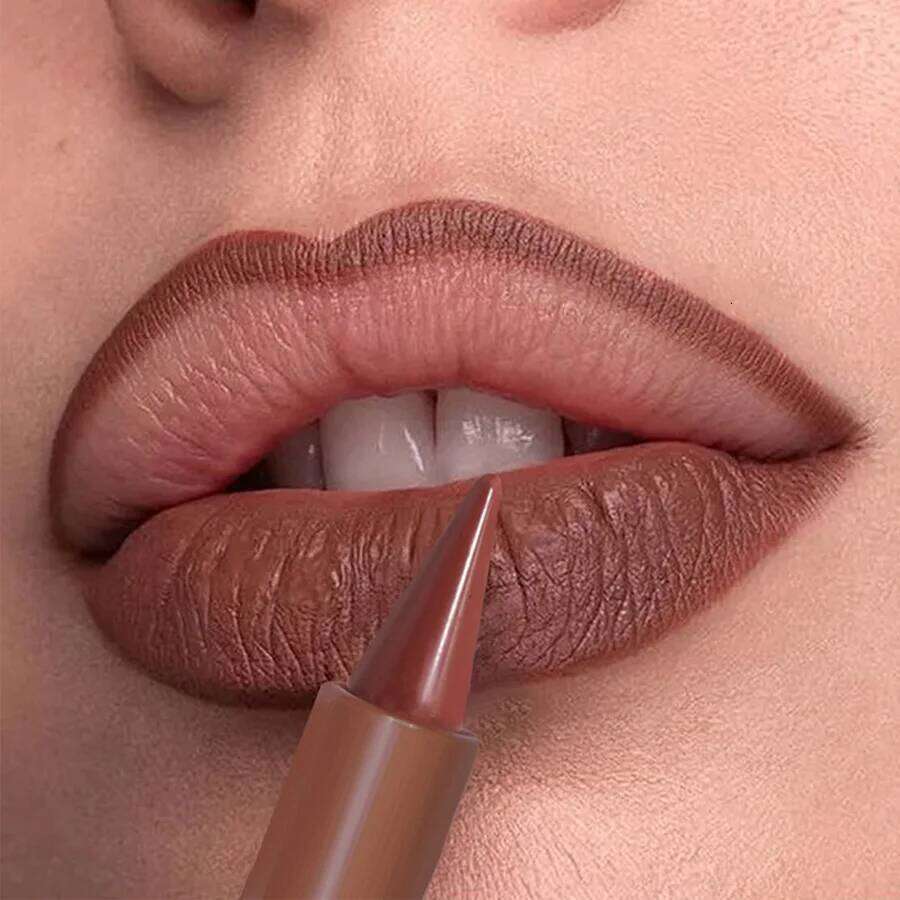 Pointed matte mist long-lasting chocolate lip liner lipstick purple nude red H260302-image-1096014361
