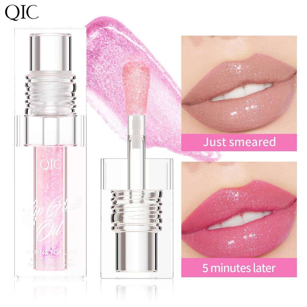 Hydrating Crystal Lip Oil - Plumping & Moisturizing Gloss with Tinted Shades for All Skin Types H260302-image-1096012398