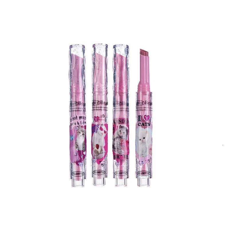 FLORTTE Korean Lipstick Vegan Hydrating Balm Long Lasting Tint Makeup Lip Plumper Gloss H260302-image-1096014091