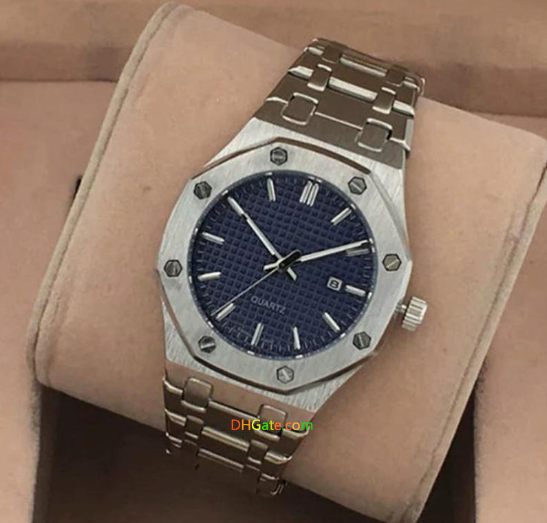 Designer APWatchss Men Chronograph 3-Pins Top Time Quartz Watch Luxury Mens Wristwatch Stainless Steel Watch Cool Gifts