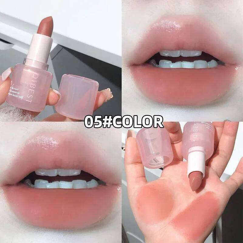 QIBEST Nude Matte Waterproof Long Lasting Lip Stain Sexy Red Lipstick Tinted Lips Makeup For Women Korean Cosmetics H260302-image-1096015431