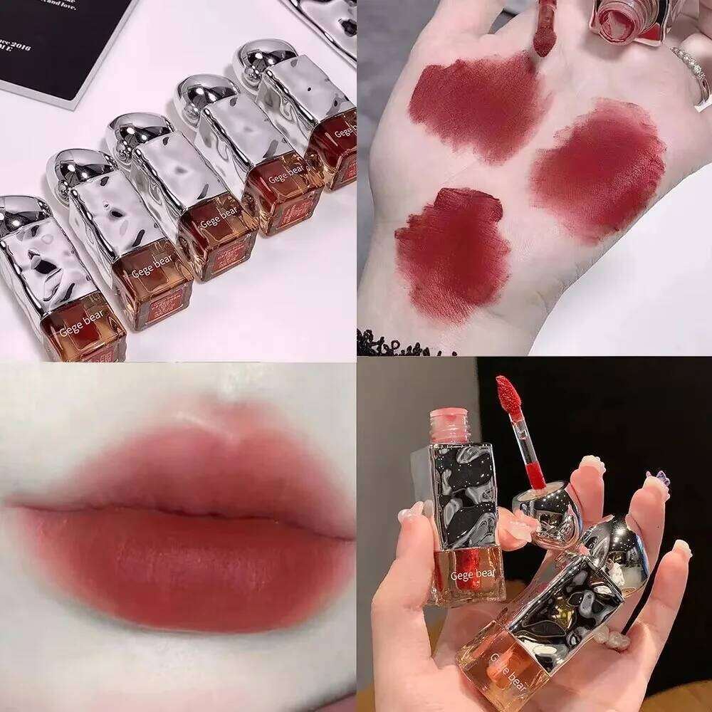 Gege bear Velvet Silky and Non-stick Advanced Color Rendering Gegebear Matte Lip Glaze H260302-image-1096011774