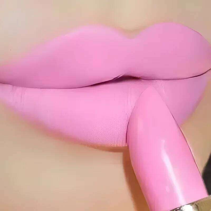 Long Lasting Velvet Matte Lipstick Waterproof Non-stick Cup Lip Sticks Sexy Nude Brown Red Pink Lipsticks Women Makeup Cosmetics H260302-image-1096013870