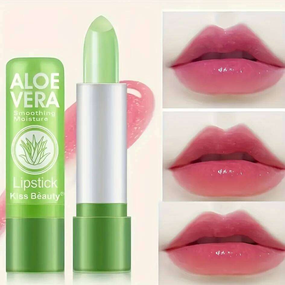 Aloe Vera Color Changing Lipstick Long Lasting Make-up for Women Moisturizing Waterproof Care Plumper Tinted Lip Gloss H260302-image-1096009204