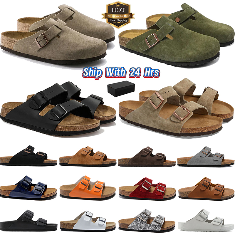 Free shipping Germany designer birkentockks clog Arizona sandals men women clogs black chestnut brown grey red buckle slides slipper outdoor womens