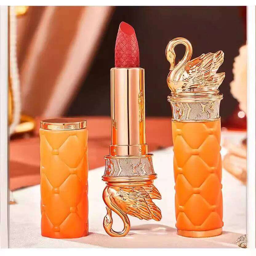 Swan Velvet Lipstick Waterproof Long Lasting Red Matte Korean Full Coverage Lip Makeup H260302-image-1096010813