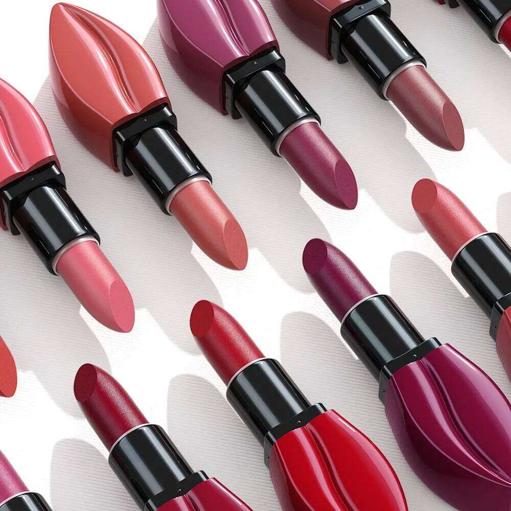 Natural Smooth Matte Waterproof Velvet Nude Lipstick Sexy Red Brown Lip Stick Pigments Makeup Lipgloss Long Lasting Profissional H260302-image-1096008836