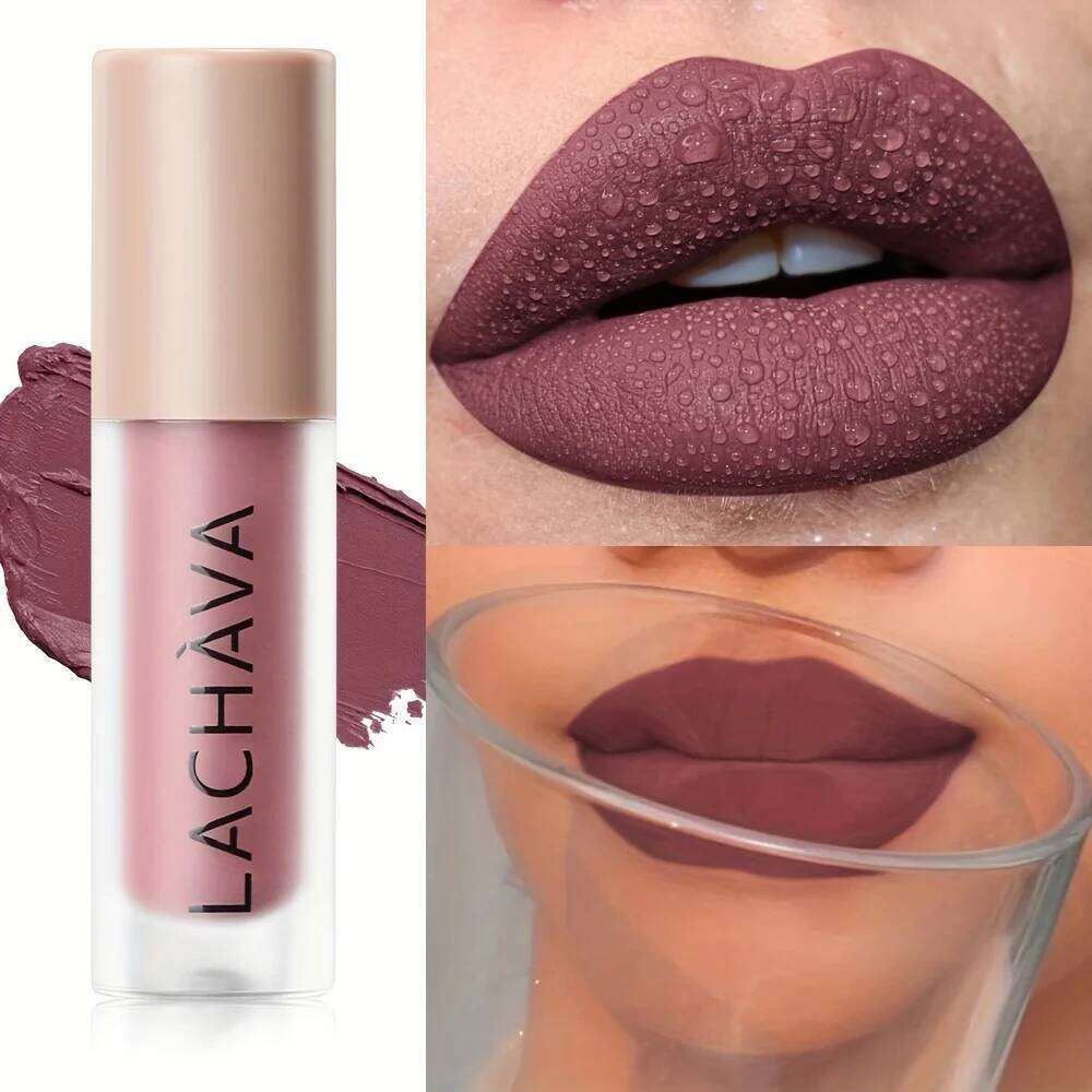 Matte Nude Lipstick 1pc, Long-Lasting Waterproof Formula, Smooth Non-Fading Lip Color, Ideal Gift for Women H260302-image-1096014315
