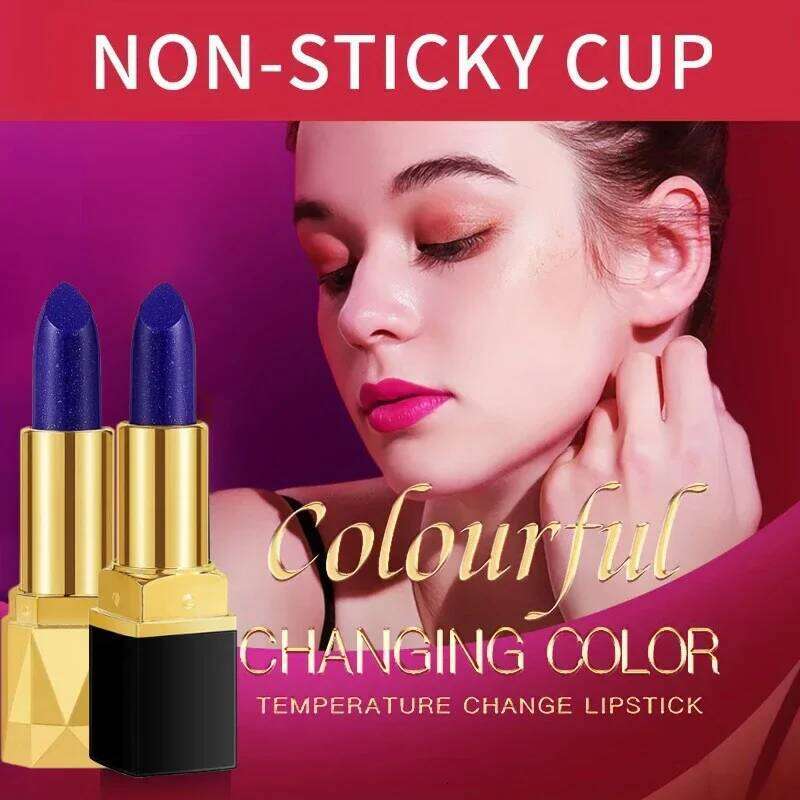 Blue Rose Theme Temperature-Sensitive Velvet Matte Lipstick Waterproof Non-Staining Moisturizing And Non-Drying Lip Makeup H260302-image-1096014902